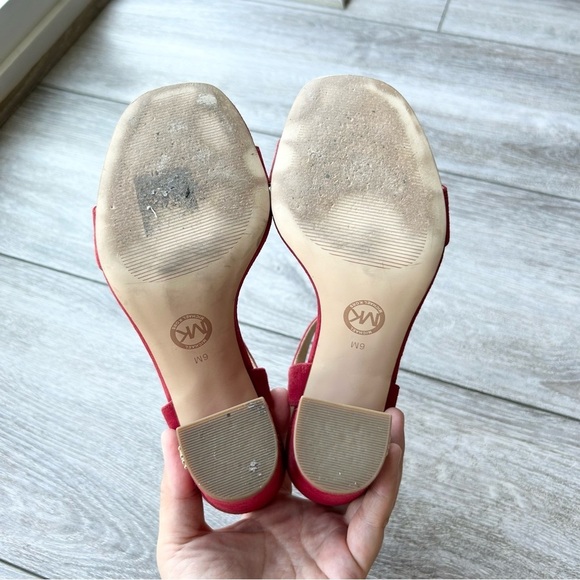 Michael KORS Francine Block Heel Strappy  Sandal in scarlet - Picture 9 of 15